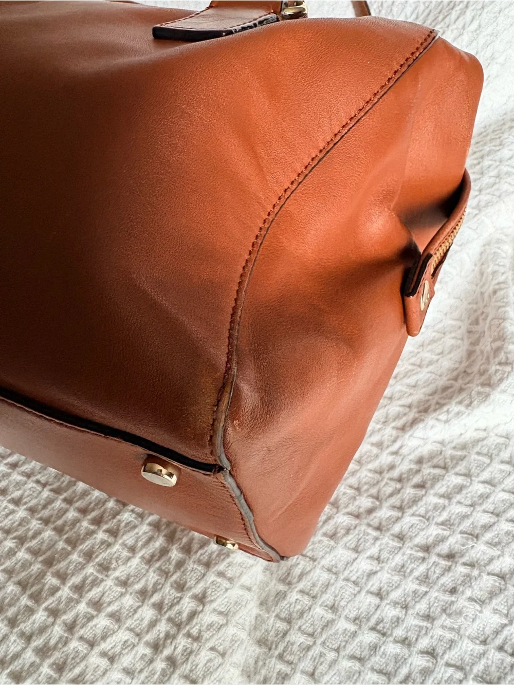 Kate Spade Hampton Road Janie Satchel Bag Classic - Dark Roast Brown Leather